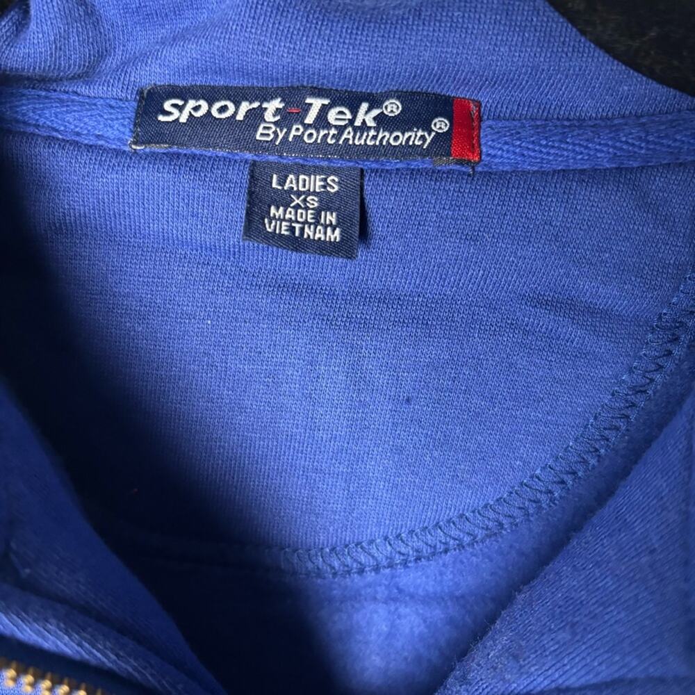 NWT Sport-Tek Women's Royal Blue Quarter-Zip Sweatshirt XSmall - Picture 2 of 8